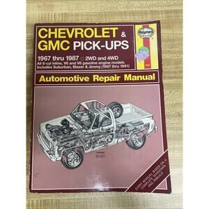 Haynes Chevy GMC Pick-Ups 1967 thru 1987 Suburban Blazer Repair Manual 2wd & 4wd